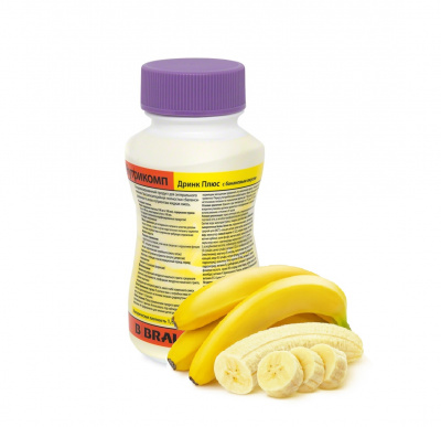 Нутрикомп Дринк Плюс банановый 200 мл. в пластиковой бутылке купить оптом в Королёве