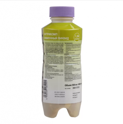 Нутрикомп Иммунный ликвид 500 мл. пластиковая бутылка купить оптом в Королёве