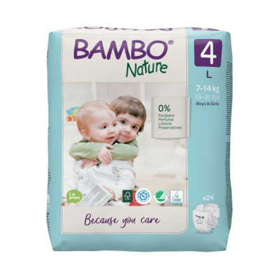 Эко-подгузники Bambo Nature 3 (4-8 кг), 52 шт купить оптом в Королёве