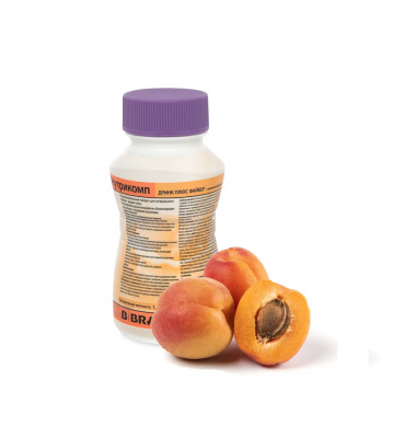 Нутрикомп Дринк Плюс Файбер с персиково-абрикосовым вкусом 200 мл. в пластиковой бутылке купить оптом в Королёве